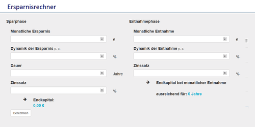 Ersparnis-Rechner